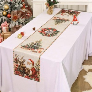 <span class=keywords><strong>Chemin</strong></span> <span class=keywords><strong>de</strong></span> <span class=keywords><strong>table</strong></span> imprimé Noël en promotion pour les fêtes, les dîners et la décoration <span class=keywords><strong>de</strong></span> la <span class=keywords><strong>table</strong></span> <span class=keywords><strong>de</strong></span> cuisine à la maison - Product Image 4