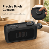Étui de protection en silicone SIKAI pour enceinte Bluetooth JBL BandBox Solo, housse antichoc, antidérapante et anti-poussière avec bandoulière