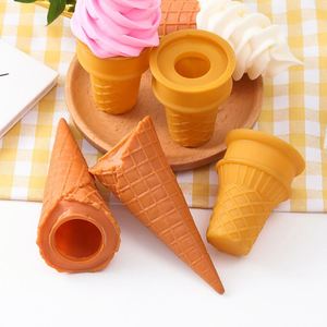 ของเล่นจำลองอาหาร โคนไอศ<span class=keywords><strong>ก</strong></span>รีมกรอบหวาน ของเล่นแบบจำลองสร้างสรรค์ DIY ไอศกรีมโคน ฐานทาร์ตไข่ ของต<span class=keywords><strong>ก</strong></span><span class=keywords><strong>แต่ง</strong></span> - Product Image 1