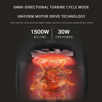 En Stock 2021 Friteuse à Air Numérique Silver Crest 6L, Four Électrique Profond de 4.5L, 5L, 8L avec Écran Vidéo