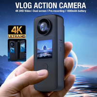 Caméra d'action X3, 180° grand angle, vidéo 4K, étanche 10 m, stabilisation FlowState, WIFI, écran 2,0'', capteur MOS, DV numérique