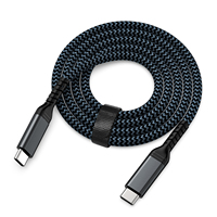 Cable USB3.2 Tipo C a Tipo C, PD60W 20V3A, Carga Rápida, Transferencia de Datos de Alta Velocidad de 10Gbps para Laptop, Teléfono, Tableta, SSD