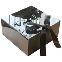 Yuepai boîte-cadeau acrylique transparente de haute qualité emballage cosmétique vide matériel en carton type de dossiers d'accompagnement de mariage