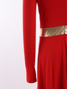 Trajes de Danza Lírica Metálicos para Niñas de 6 a 16 Años, Vestidos para Coro de Iglesia, Danza de Alabanza, Actuaciones, Danza Latina - Product Image 5