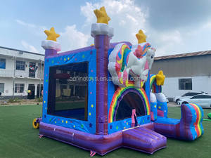 Videur de château gonflable Shining Star <span class=keywords><strong>Dream</strong></span> Unicorn avec <span class=keywords><strong>piscine</strong></span> d'eau pour la fête d'été - Product Image 3