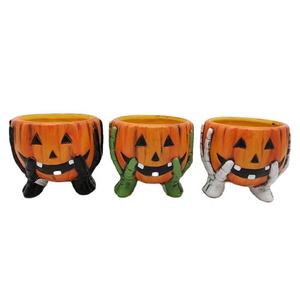 All'ingrosso fabbrica diretta carino vaso di <span class=keywords><strong>zucca</strong></span> Bonsai casa decorazione di Halloween artificiale piante succulente per la vendita - Product Image 1