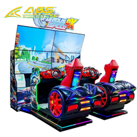 Simulateur de conduite intérieur ACS, machine d'arcade avec siège, volant, équipement de jeu vidéo, compatible anglais et japonais