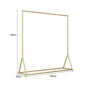 Moderno Appendiabiti da Terra Ecosostenibile in Ferro Dorato Espositore Semplice a Isola per <span class=keywords><strong>Negozi</strong></span> <span class=keywords><strong>di</strong></span> <span class=keywords><strong>Abbigliamento</strong></span> da Donna e Bambino - Product Image 6