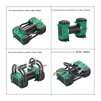 Pompa Vakum Diafragma Miniatur Tekanan Negatif Tinggi -98KPa Model Listrik Bebas Oli G4-4 Plastik Rekayasa