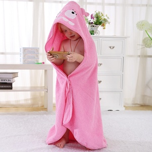 Ensemble de bain pour animaux Michley Gift-Ready Serviette de plage Serviette à capuche en coton de haute qualité avec bouton pour nouveau-nés à nouveau-nés de 6 ans - Product Image 3