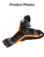 Adaptateur de fixation pour caméra KALIOU Y048 pour casque de moto, en nylon PC, avec sangle de menton réglable, compatible avec les supports d'action portables