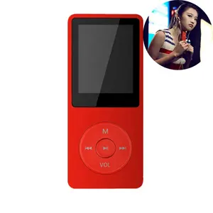 Lecteur MP3 mince mince Radio FM longue durée de vie de la batterie 1.8 pouces écran enregistreur vocal d'origine usb musique Audio MP4 lecteur