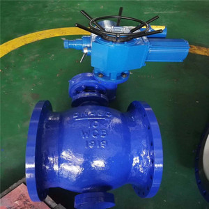 Válvula de Bola Excéntrica Eléctrica PBQ940F/H de 4 Pulgadas con Brida para Agua a Temperatura Normal, Cuerpo de Hierro Fundido - Product Image 1