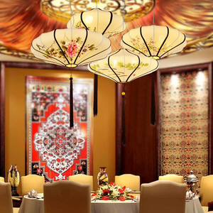 Chinese Style Pendant <b>Light</b> Round E27 LED Single Head Home Decor Lamp - Product Image 2