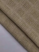 Tissu en maille adhésive rayé respirant de haute qualité, lin et polyester, best-seller, MOQ 2M