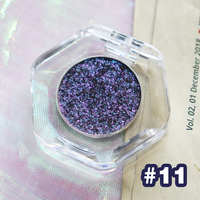 Bedak Eyeshadow Duo Chrome Individual Chameleon Kustom Label Pribadi Vegan Makeup Kulit Cerah Sedang Gelap Berkilau Riasan Mata
