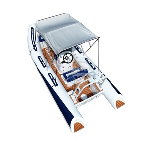 Gommone a chiglia rigida in Hypalon di lusso da 16 piedi, design moderno, con scafo in vetroresina, modello 480 Bateau, prodotto in Cina - Product Image 2