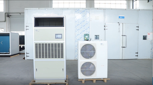 เครื่องปรับอากาศแบบตั้งพื้นอุตสาหกรรมรุ่นใหม่ ZHONGYOU HF3W ขนาด 3KW ระบบทำความเย็นและความร้อน ปริมาณลม 1000 ลูกบาศก์เมตร/ชั่วโมง เสียงเงียบ 58 เดซิเบล แบบท่อลม - Product Image 4