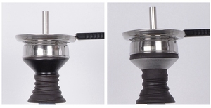 Shisha Pot Factory Accesorios Conjunto de sartén de humo de carbono con alfombrilla de silicona - Product Image 3