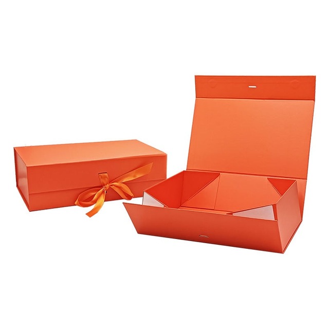 CB Custom Logo Luxury Large Matte Rigid Paper Cardboard Black Foldable Empty Magnetic Folding Closure Gift Box Packaging