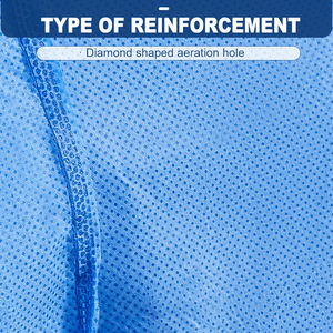 Hubei Haixin sekali pakai diperkuat SMMS steril PP gaun bedah bukan tenun rajutan lengan memperkuat bedah gaun grosir - Product Image 4