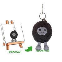 Porte-clés en peluche personnalisé - Couverture en peluche super douce avec rembourrage en coton PP, cadeau de fête unisexe pour enfants