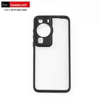 Coque de téléphone Zhige compatible transfrontalier Tailong pour P60 Pro, TPU+PC, style urbain, transparente, mate, protection intégrale, antichoc