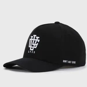 Boné de beisebol preto bordado de algodão lavado para uso ao ar livre 47 chapéus masculinos de marca chapéu esportivo com aba curvada e moldura snapback