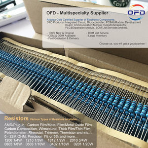 Resistenza da 10 ohm da 10R 10Ω 1% resistore a pellicola metallica da 1W foro passante/SMD 1W 1% o 5% resistenza da 10 ohm in carbonio/pellicola metallica - Product Image 5