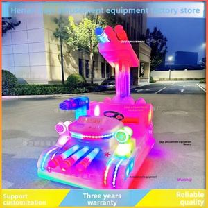 Nouveau modèle 2025 – Voiture électrique carrée pour enfants, voiture tamponneuse en plastique pour intérieur/extérieur, idéale pour les sorties parent-enfant en famille le soir - Product Image 4