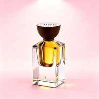 Flacon de parfum en verre transparent de luxe, nouveau design, haute qualité, vide, carré, 30ml 50ml 75ml, avec pompe pulvérisatrice pour sérum – Vente chaude