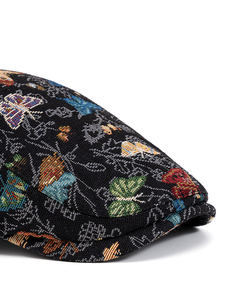Gorra de Estilo Étnico <span class=keywords><strong>Vaquero</strong></span> Syh1633 para Mujer con Diseño Retro de Mariposa Jacquard y Hebilla Ajustable - Product Image 4