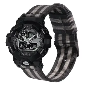 Suitable for Cass g-shock series metal adapter woven nylon canvas strap GA110 wristband GW6900 DW5600