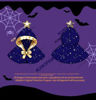 Cape de sorcier personnalisée pour Halloween en PET pour chiens et chats, bleue, en polyester, motif étoile, costume de cosplay pour fête, vêtements pour animaux de compagnie