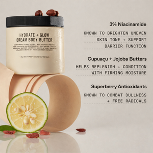 Beurre corporel hydratant et éclatant Dream, hydratant nourrissant pour une peau éclatante, étiquette privée OEM - Product Image 2