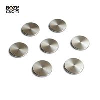 Disques ronds en titane pur ou en titane Ti6Al4V personnalisés, usinés avec précision par CNC, forgés, pièces en titane