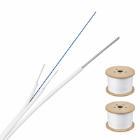 Kabel Drop FTTH 1 Core GJYXFCH FRP Self-Supporting Kekuatan Tarik Tinggi Putih/Hitam Tersedia Stok Besar Alchuang untuk Luar Ruangan