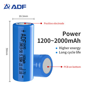 공장 가격 18490 18500 <span class=keywords><strong>3.7v</strong></span> 1600mah 원통형 리튬 이온 배터리 셀 - Product Image 4