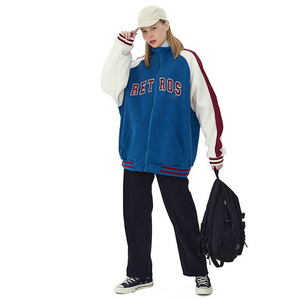 Chaqueta Varsity de Invierno para Hombre, Talla XXXL, con Patrón de Letras, Forro Polar, Bordado Personalizado, Parche de Chenilla, Servicio OEM - Product Image 4