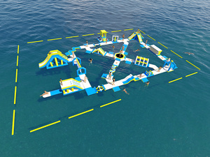 Nouveau design de parc aquatique <span class=keywords><strong>gonflable</strong></span> multi-commercial, équipement de jeux aquatiques <span class=keywords><strong>gonflable</strong></span>, parcs aquatiques flottants, activités à vendre - Product Image 3