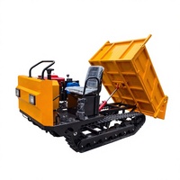 Dumper sur chenilles hydraulique homologué CE EPA pour l'agriculture, avec moteur, pompe et boîte de vitesses, garantie 1 an, diesel haute performance