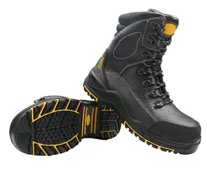 남성용 최신 디자인 스틸 발가락 펑크 방지 절연 산업 방수 디자이너 우드 랜드 안전 신발
