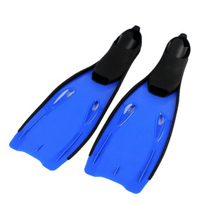 Palmes de plongée pour entraînement de natation, palmes pleines en PVC pour adultes, rigideur moyenne, pour la plongée avec tuba - Product Image 2