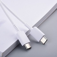 Câble de charge rapide PD3.0 25W C C pour Samsung Galaxy Note 20 Ultra Blanc 1m Accessoire de téléphone compatible avec ordinateur, écouteurs, iPhone