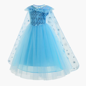Nouvel arrivage de costumes Elsa <span class=keywords><strong>Anna</strong></span> TV & Movie pour filles, tenue fantaisie pour enfants, <span class=keywords><strong>costume</strong></span> d'Halloween Cosplay, cape de <span class=keywords><strong>reine</strong></span> <span class=keywords><strong>des</strong></span> <span class=keywords><strong>neiges</strong></span>, robe de princesse Elsa - Product Image 4