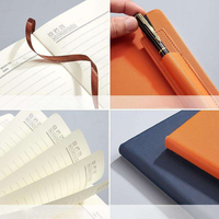 Libreta A5 de Cuero PU Ecológica Personalizada, Diario de Negocios, Agenda de Oficina con Banda Elástica, Impresión de Logotipo, Portátil