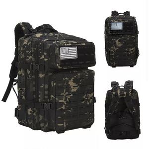 Hot Sale 45L Unisex Tactical Nylon <b>Backpack</b> with Custom Logo <b>Water</b> <b>Resistant</b> for Outdoor Sports OEM Bag - Product Image 1