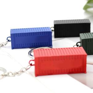 3D拖车集装箱纪念品广告钥匙扣运输公司促销礼品耐用促销钥匙扣 - Product Image 1