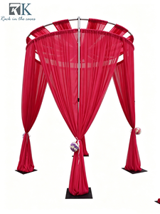 Kit de Tubos Redondos de Lujo y Tela para Telón de Fondo para Bodas, Fiestas, Eventos y Ceremonias - Product Image 4