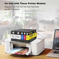 Cartucho de tinta TigerRoar para hp 711, compatible con HP DesignJet T100, T120, T125, T130, T520, T525, T530, cartucho para plotter t130, tanque de tinta 711